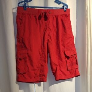 Phat Farm Red Cargo Shorts for Men